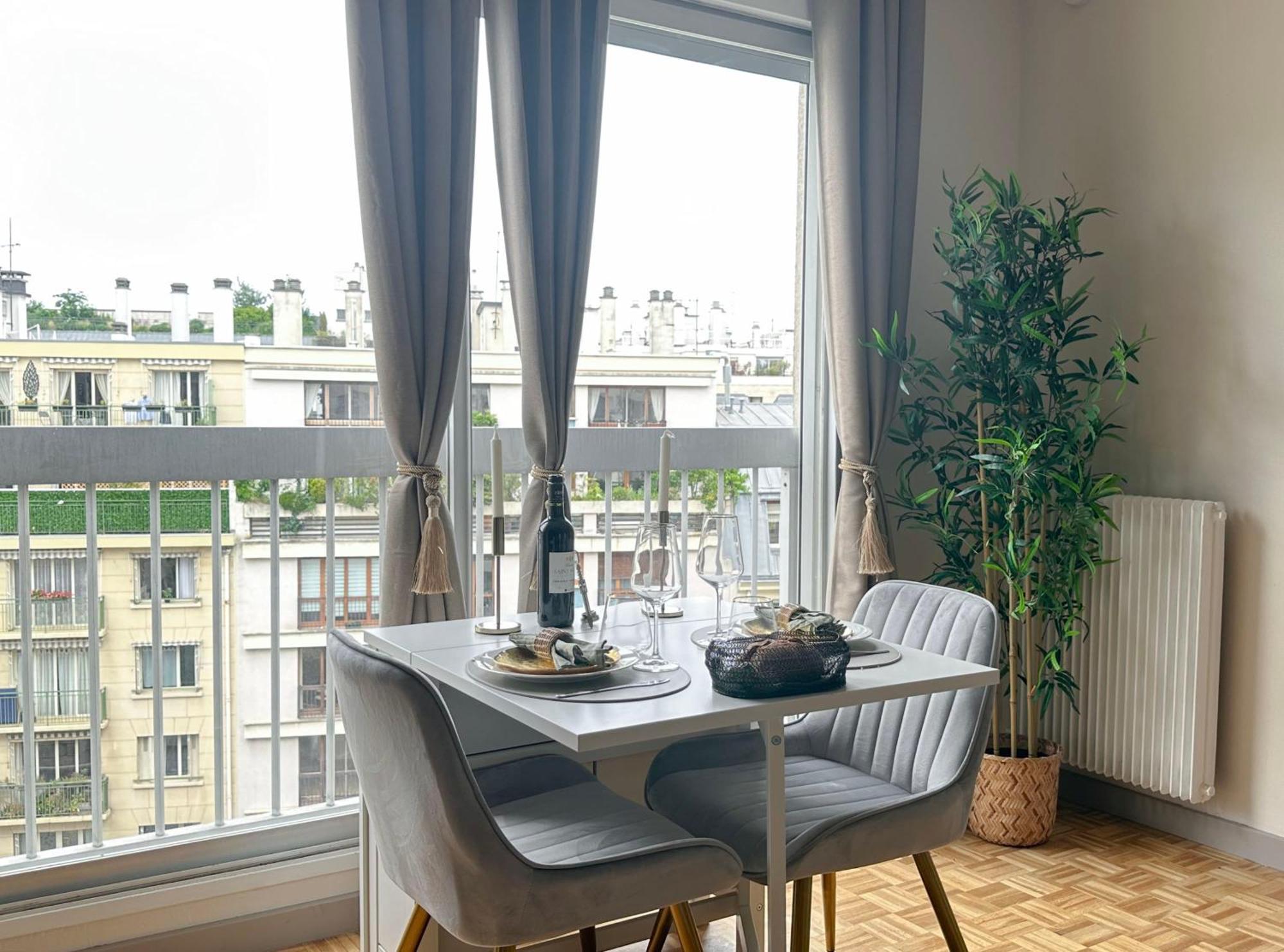 Brand-New Studio With Eiffel Tower View Paris Extérieur photo